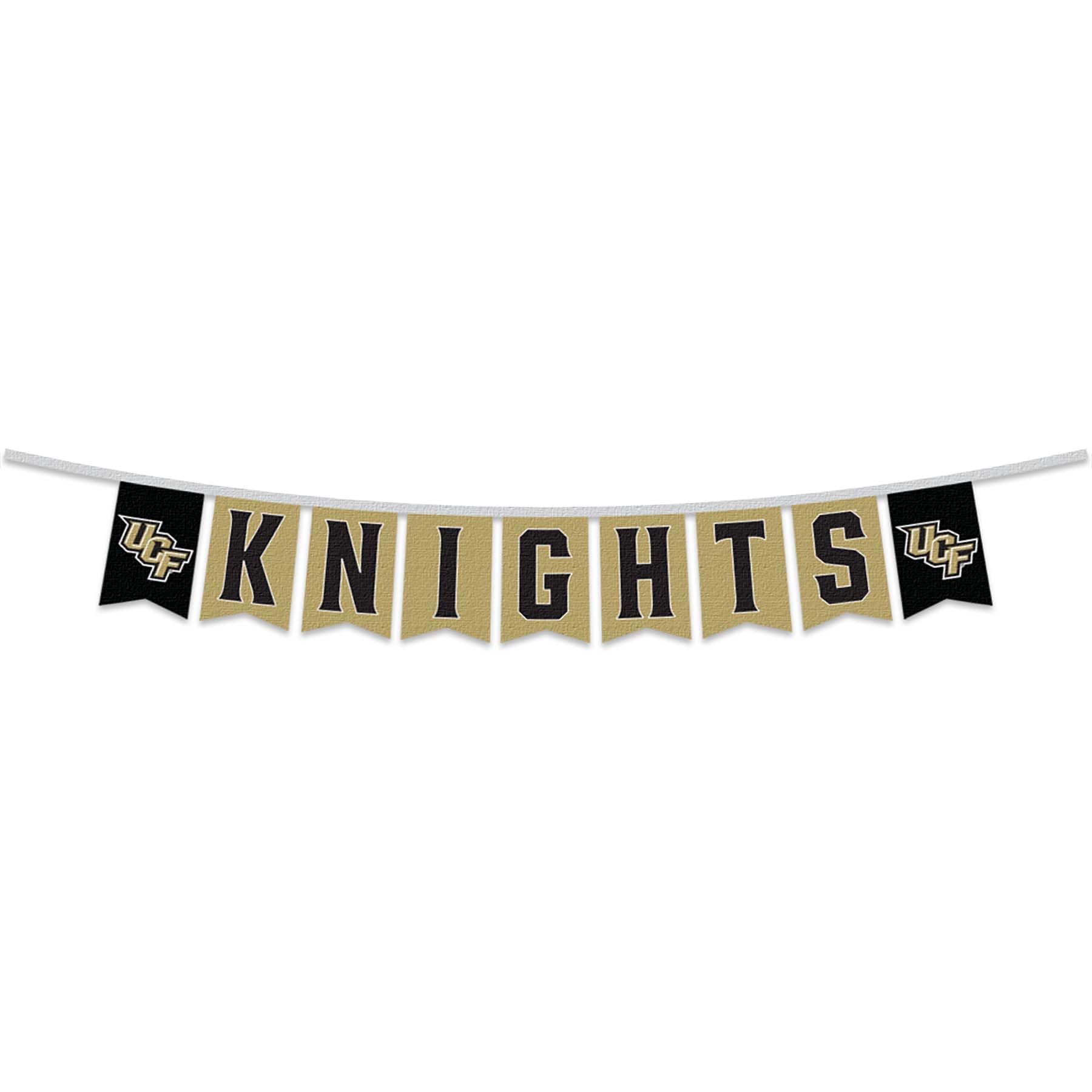 Central Florida Knights Banner String Pennant Flags - Sports Collectibles, Sports Memorabilia, Sports Fan Shop, Sports Gifts