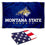 College Flags & Banners Co. Montana State MSU Bobcats Flag and USA 3x5 Flag Set - Sports Collectibles, Sports Memorabilia, Sports Fan Shop, Sports Gifts