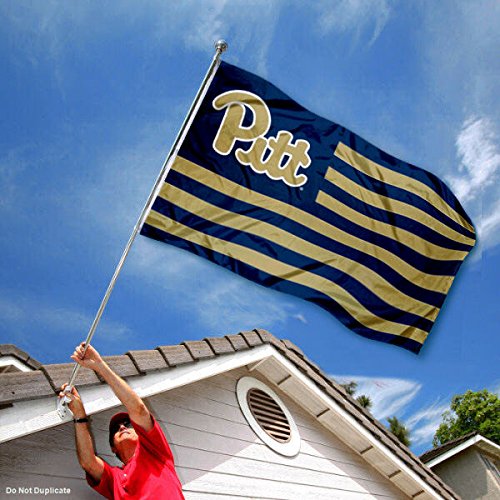 College Flags & Banners Co. Pittsburgh Panthers Stars and Stripes Nation Flag - Sports Collectibles, Sports Memorabilia, Sports Fan Shop, Sports Gifts