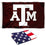 College Flags & Banners Co. Texas A&M University 3x5 Flag and USA 3x5 Flag Set - Sports Collectibles, Sports Memorabilia, Sports Fan Shop, Sports Gifts