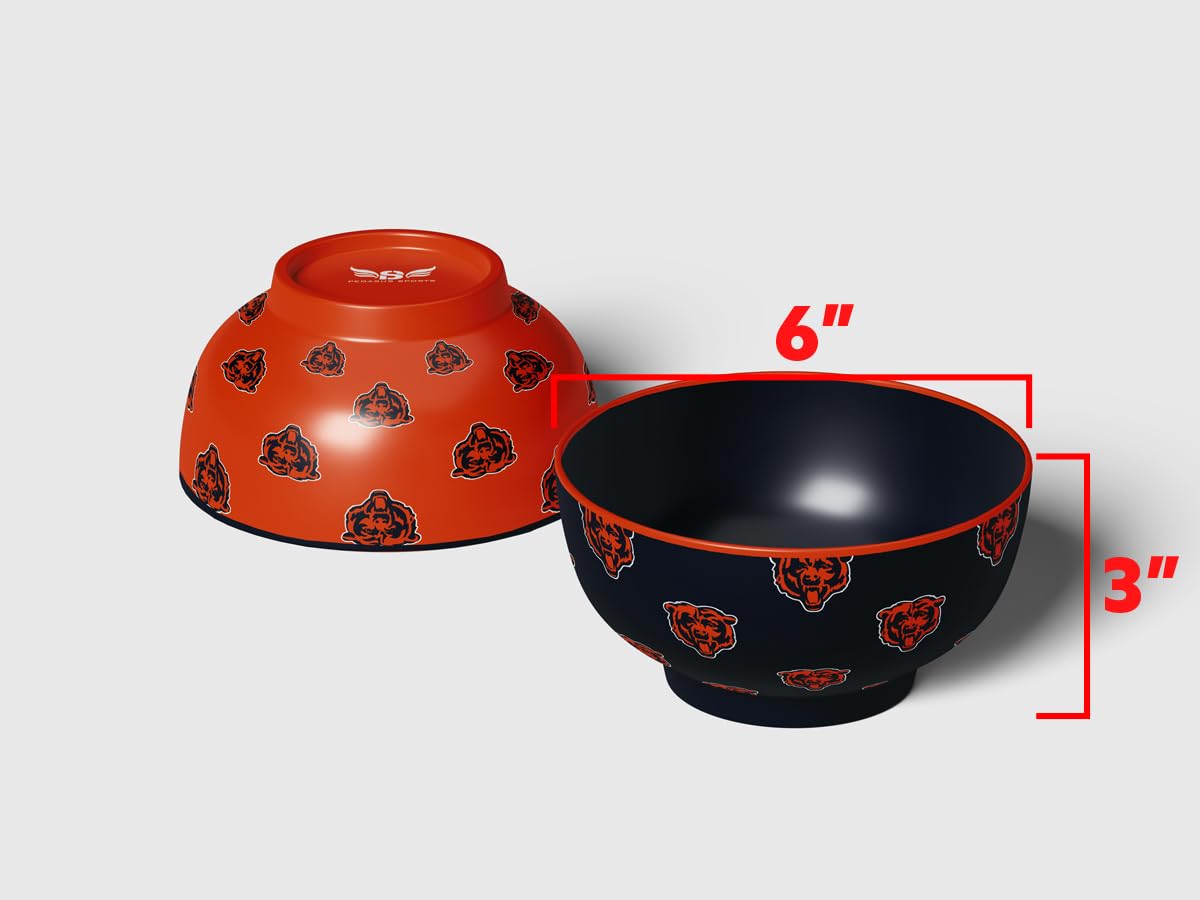 Pegasus Sports NFL Chicago Bears Home and Away 2 Pack Serving Bowls - Sports Gifts, Sports Memorabilia, Sports Collectibles, Fan Shop