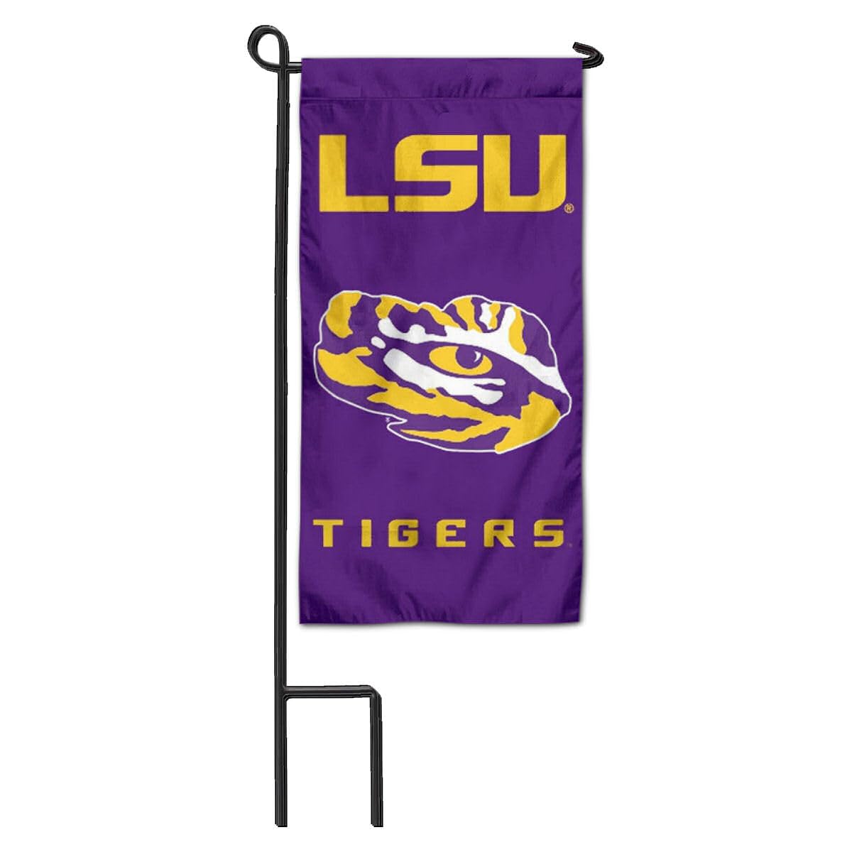 College Flags & Banners Co. Louisiana State LSU Tigers Mini Garden and Flower Pot Flag Topper - Sports Collectibles, Sports Memorabilia, Sports Fan Shop, Sports Gifts