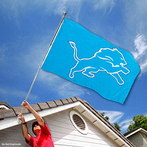 WinCraft Detroit Lions Embroidered Nylon Flag - Sports Collectibles, Sports Memorabilia, Sports Fan Shop, Sports Gifts