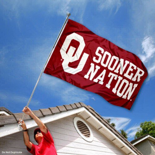 College Flags & Banners Co. Sooner Nation and USA Flag 3x5 Set - Sports Collectibles, Sports Memorabilia, Sports Fan Shop, Sports Gifts