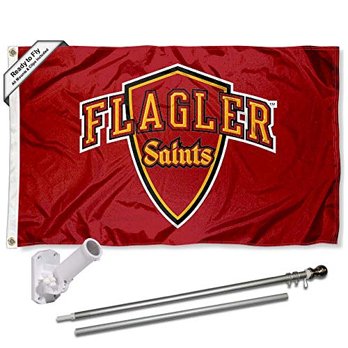 Flagler College Saints Flag and Pole Bracket Mount Bundle - Sports Collectibles, Sports Memorabilia, Sports Fan Shop, Sports Gifts