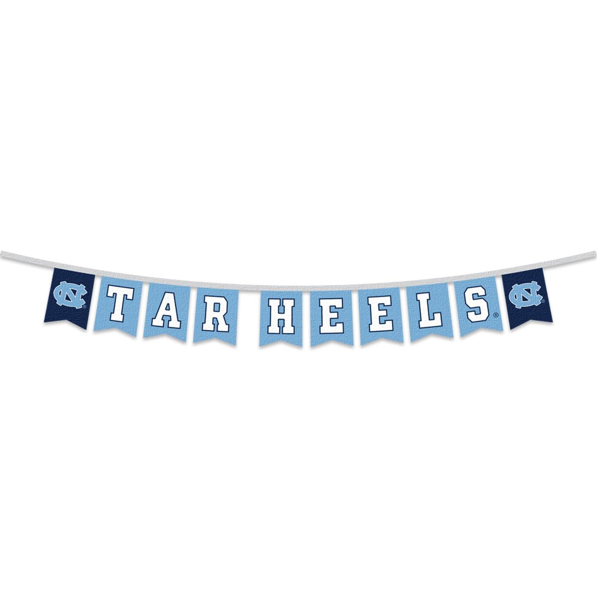 North Carolina Tar Heels Banner String Pennant Flags - Sports Collectibles, Sports Memorabilia, Sports Fan Shop, Sports Gifts