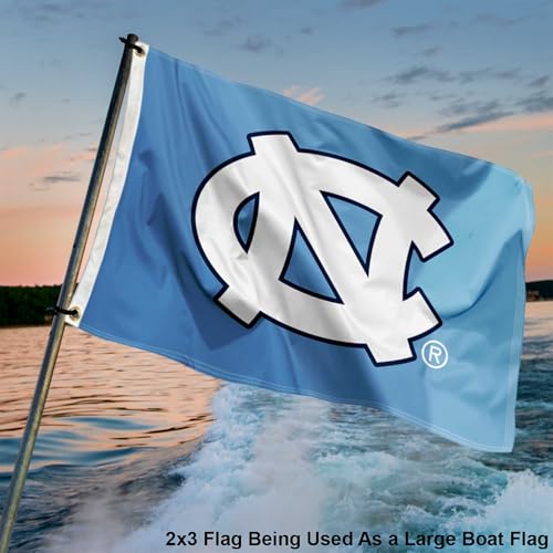 College Flags & Banners Co. UNC Tar Heels Small 2x3 Foot Flag - Sports Collectibles, Sports Memorabilia, Sports Fan Shop, Sports Gifts