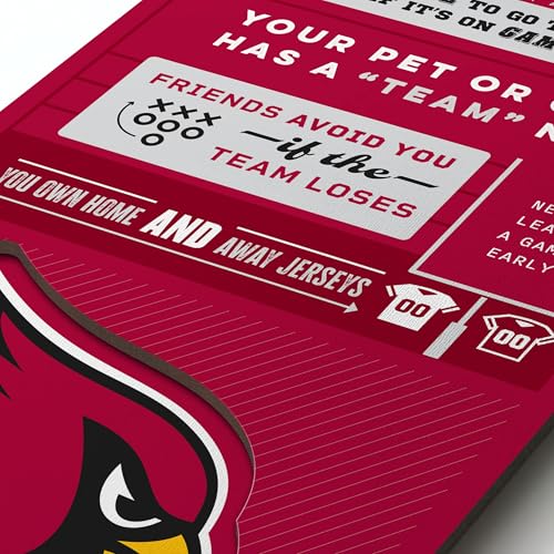 YouTheFan Officially-licensed NFL New Orleans Saints 6x19 Top 10 Signs Banner - humorous descriptions - fun sports fan phrases, original design, indoor team wall decor fan gift - Sports Collectibles, Sports Memorabilia, Sports Fan Shop, Sports Gifts