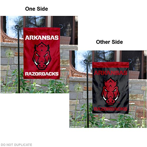 College Flags & Banners Co. Arkansas Razorbacks Garden Flag - Sports Collectibles, Sports Memorabilia, Sports Fan Shop, Sports Gifts