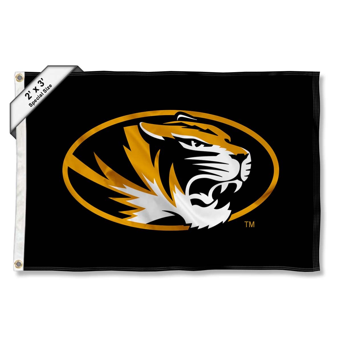 College Flags & Banners Co. Missouri Tigers Small 2x3 Foot Flag - Sports Collectibles, Sports Memorabilia, Sports Fan Shop, Sports Gifts