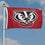 College Flags & Banners Co. UW Badgers Embroidered and Stitched Nylon Flag - Sports Collectibles, Sports Memorabilia, Sports Fan Shop, Sports Gifts