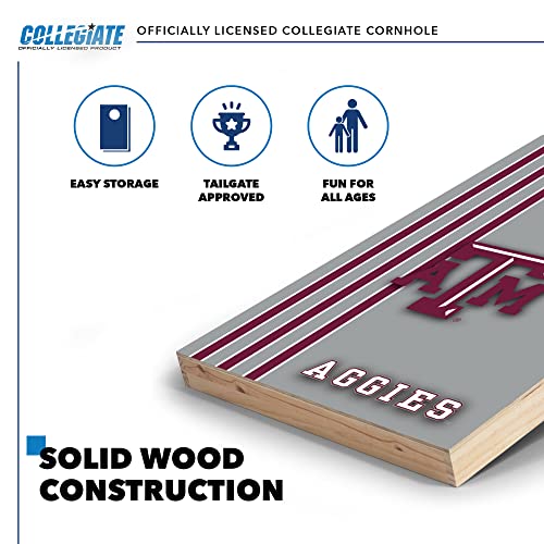 Wild Sports 2' x 3' Solid Wood Cornhole Set with Direct Print HD Team Graphics – Great Gift for Any NCAA Fan! Bean Bag Toss Family Outdoor Games – Texas Longhorns - Sports Collectibles, Sports Memorabilia, Sports Fan Shop, Sports Gifts