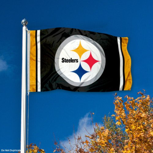WinCraft Pittsburgh Steelers Large 3x5 Flag - Sports Collectibles, Sports Memorabilia, Sports Fan Shop, Sports Gifts