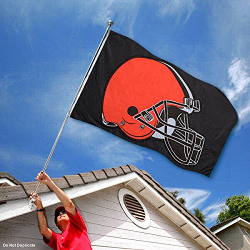 WinCraft Cleveland Browns Embroidered Nylon Flag - Sports Collectibles, Sports Memorabilia, Sports Fan Shop, Sports Gifts