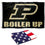 Purdue University Boiler Up Flag and USA 3x5 Flag Set - Sports Collectibles, Sports Memorabilia, Sports Fan Shop, Sports Gifts