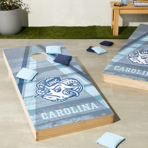 Wild Sports 2' x 4' Wood Tournament Cornhole Set - Direct Printed - North Carolina Tar Heels- perfect for Backyard, Beach, Park, Tailgates, Outdoors and Indoors - Sports Collectibles, Sports Memorabilia, Sports Fan Shop, Sports Gifts