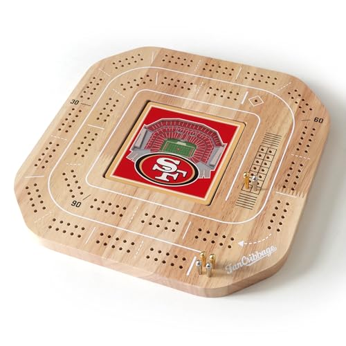 YouTheFan NFL New York Jets Licensed Fan Cribbage Wood Board Game - Sports Collectibles, Sports Memorabilia, Sports Fan Shop, Sports Gifts
