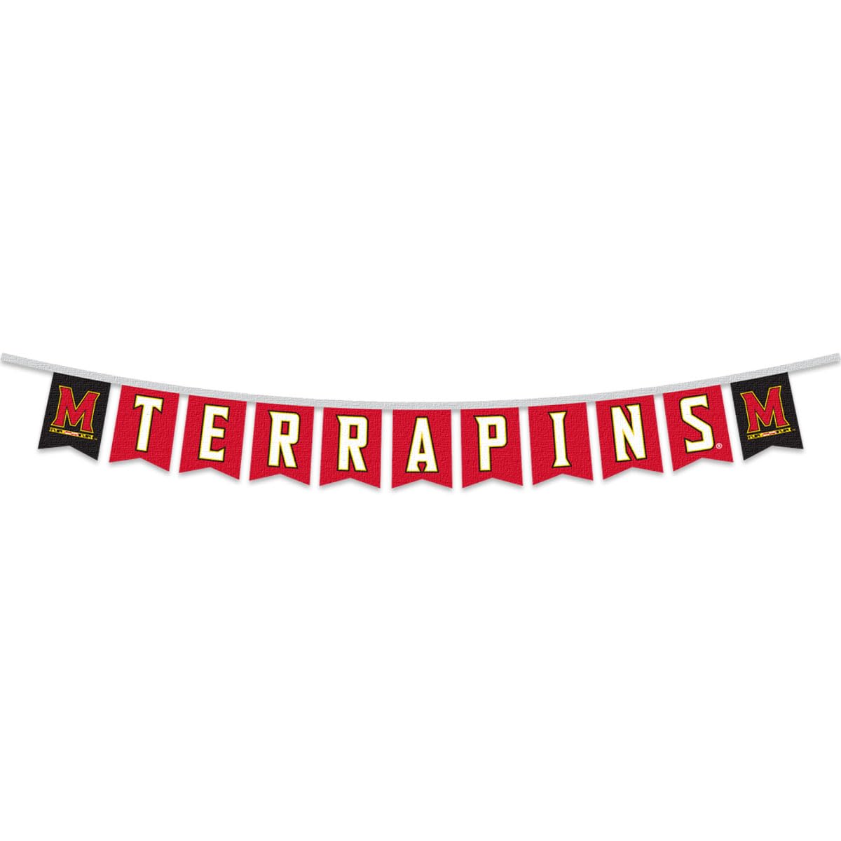 Maryland Terrapins Banner String Pennant Flags - Sports Collectibles, Sports Memorabilia, Sports Fan Shop, Sports Gifts