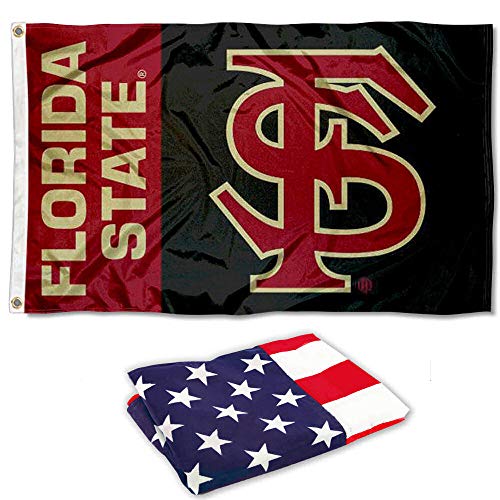 College Flags & Banners Co. Florida State University FSU and USA 3x5 Flag Set - Sports Collectibles, Sports Memorabilia, Sports Fan Shop, Sports Gifts