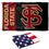 College Flags & Banners Co. Florida State University FSU and USA 3x5 Flag Set - Sports Collectibles, Sports Memorabilia, Sports Fan Shop, Sports Gifts
