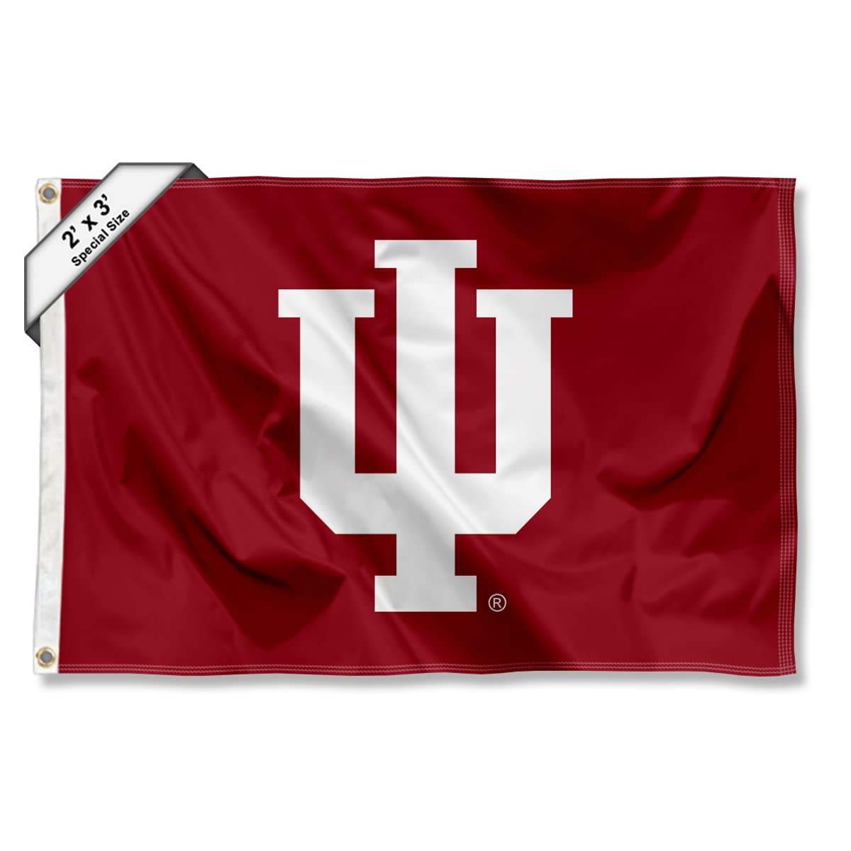 College Flags & Banners Co. Indiana Hoosiers Small 2x3 Foot Flag - Sports Collectibles, Sports Memorabilia, Sports Fan Shop, Sports Gifts