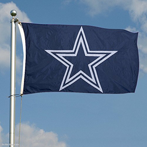 WinCraft Dallas Embroidered Nylon Flag - Sports Collectibles, Sports Memorabilia, Sports Fan Shop, Sports Gifts