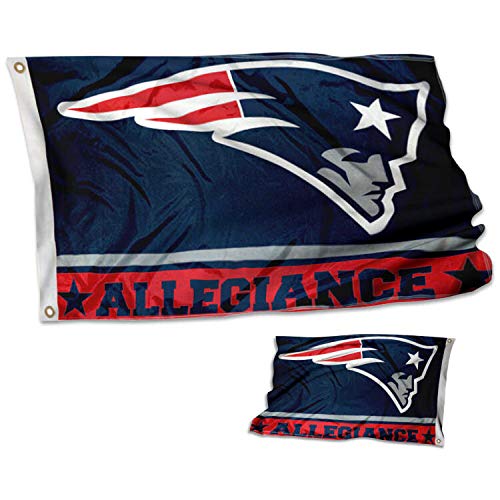 WinCraft New England Patriots Double Sided Allegiance Flag - Sports Collectibles, Sports Memorabilia, Sports Fan Shop, Sports Gifts