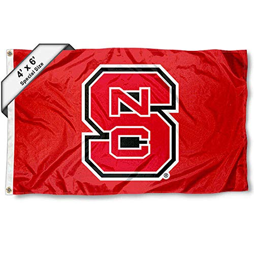 College Flags & Banners Co. NC State Wolfpack 4 ft x 6 ft Flag - Sports Collectibles, Sports Memorabilia, Sports Fan Shop, Sports Gifts