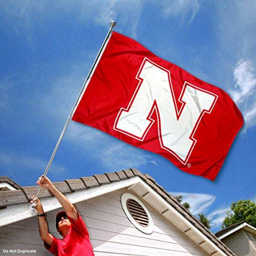 College Flags & Banners Co. Nebraska Cornhuskers N Logo and USA Flag 3x5 Set - Sports Collectibles, Sports Memorabilia, Sports Fan Shop, Sports Gifts