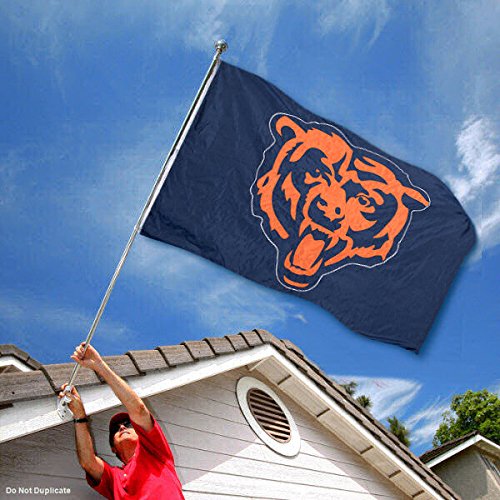 WinCraft Chicago Bears Embroidered Nylon Flag - Sports Collectibles, Sports Memorabilia, Sports Fan Shop, Sports Gifts