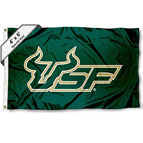 College Flags & Banners Co. USF Bulls 4 ft x 6 ft Flag - Sports Collectibles, Sports Memorabilia, Sports Fan Shop, Sports Gifts
