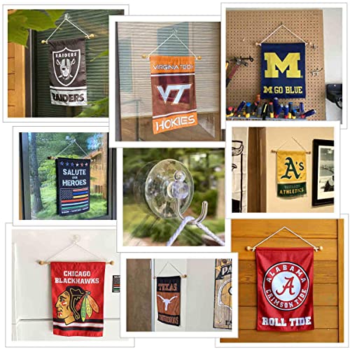 College Flags & Banners Co. Ohio State Buckeyes Window Wall Banner Hanging Flag with Suction Cup - Sports Collectibles, Sports Memorabilia, Sports Fan Shop, Sports Gifts