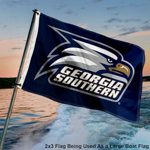 College Flags & Banners Co. Georgia Southern Eagles Small 2x3 Foot Flag - Sports Collectibles, Sports Memorabilia, Sports Fan Shop, Sports Gifts