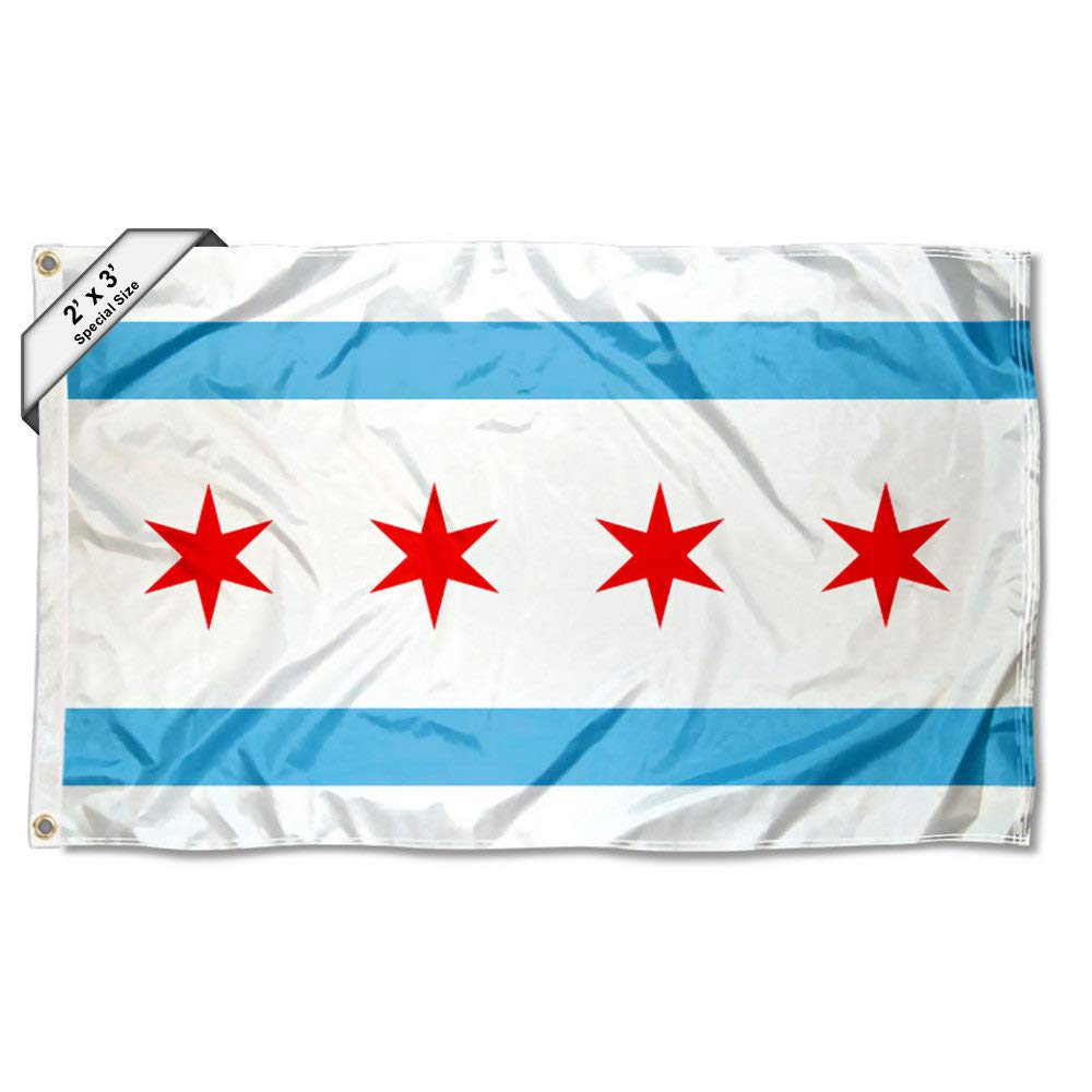 Sports Flags Pennants Company City of Chicago 2x3 Flag - Sports Collectibles, Sports Memorabilia, Sports Fan Shop, Sports Gifts