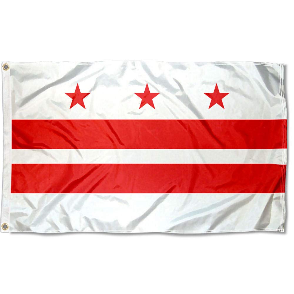 Sports Flags Pennants Company Washington DC Flag 3x5 Foot Banner - Sports Collectibles, Sports Memorabilia, Sports Fan Shop, Sports Gifts