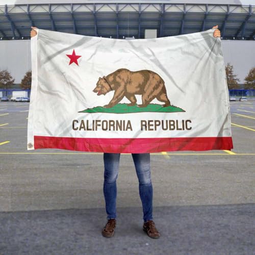 Sports Flags Pennants Company State of California Flag 3x5 Foot Banner - Sports Collectibles, Sports Memorabilia, Sports Fan Shop, Sports Gifts
