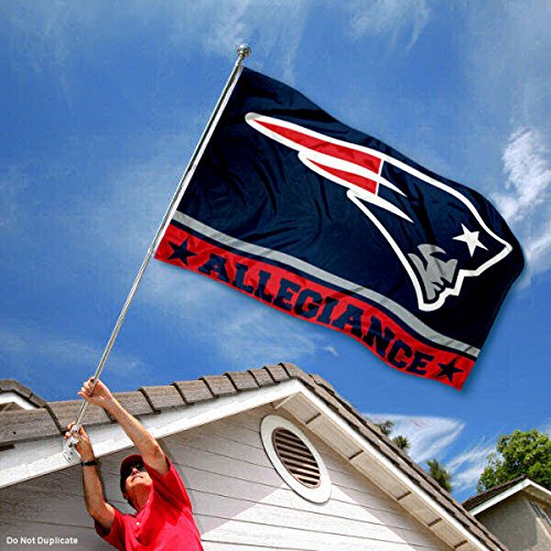 WinCraft New England Patriots Double Sided Allegiance Flag - Sports Collectibles, Sports Memorabilia, Sports Fan Shop, Sports Gifts