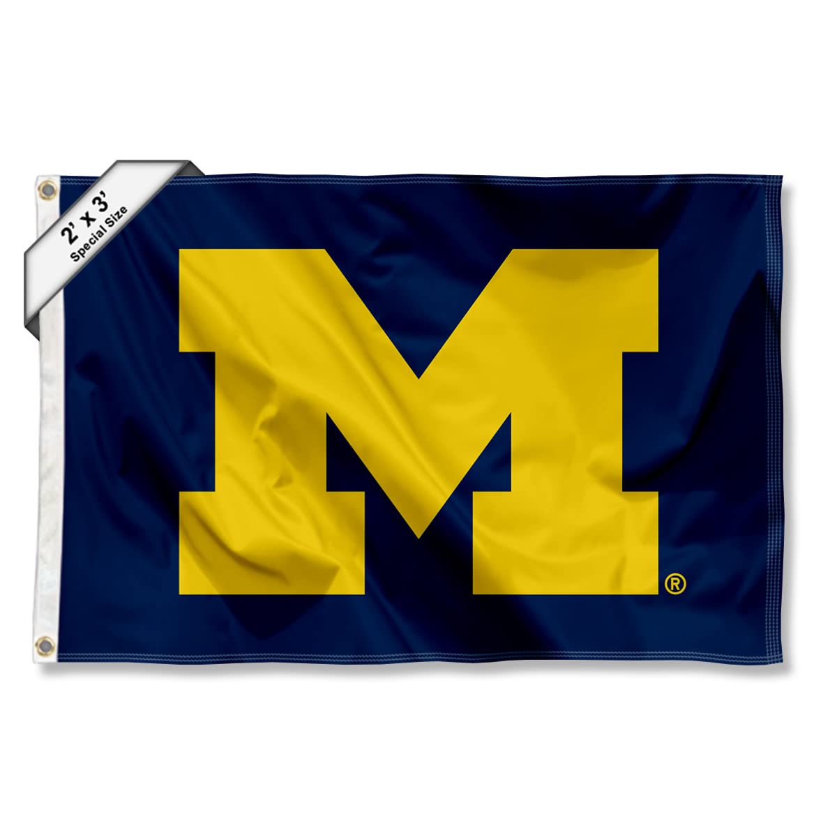 College Flags & Banners Co. Michigan Team University Wolverines Small 2x3 Foot Flag - Sports Collectibles, Sports Memorabilia, Sports Fan Shop, Sports Gifts