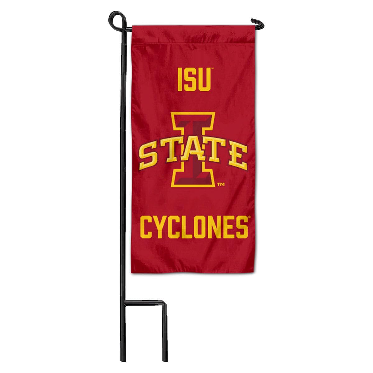 College Flags & Banners Co. Iowa State Cyclones Mini Garden and Flower Pot Flag Topper - Sports Gifts, Sports Memorabilia, Sports Collectibles, Fan Shop