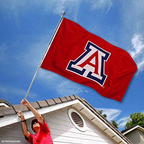 College Flags & Banners Co. Arizona Wildcats Embroidered and Stitched Nylon Flag - Sports Collectibles, Sports Memorabilia, Sports Fan Shop, Sports Gifts