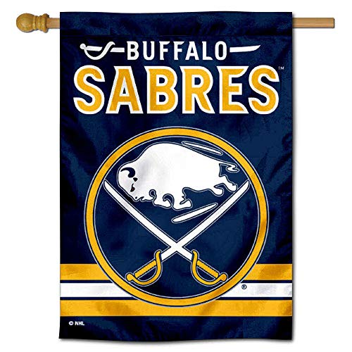 WinCraft Buffalo Sabres Double Sided Banner House Flag - Sports Collectibles, Sports Memorabilia, Sports Fan Shop, Sports Gifts
