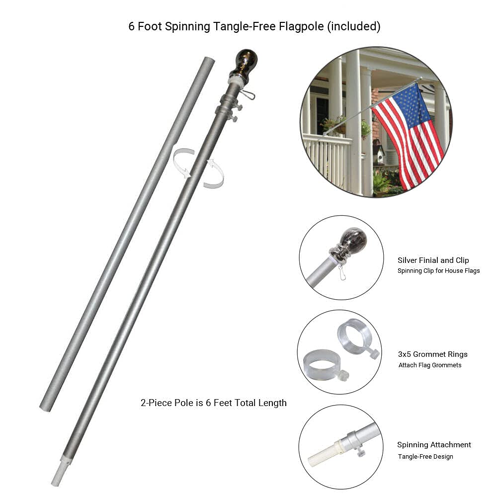WinCraft Carolina Panthers Panther Blue Flag Pole and Bracket Kit - Sports Collectibles, Sports Memorabilia, Sports Fan Shop, Sports Gifts