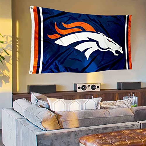 Denver Broncos Logo Banner and Tapestry Wall Tack Pads - Sports Collectibles, Sports Memorabilia, Sports Fan Shop, Sports Gifts
