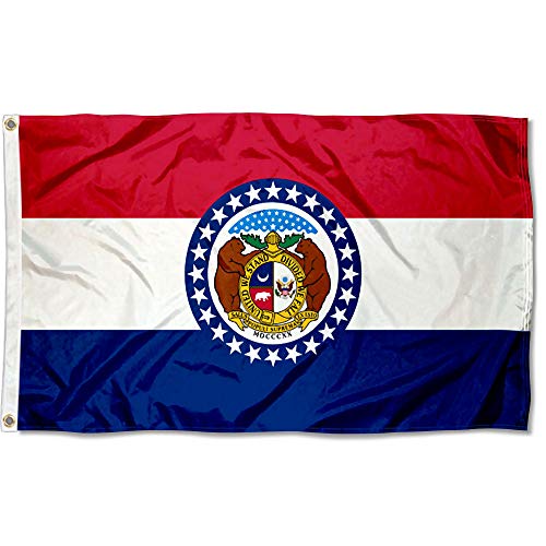 Sports Flags Pennants Company State of Missouri Flag 3x5 Foot Banner - Sports Collectibles, Sports Memorabilia, Sports Fan Shop, Sports Gifts