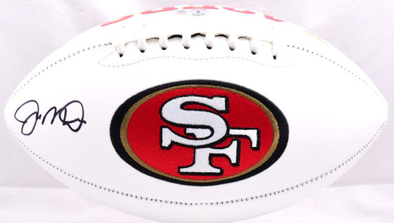 Joe Montana Autographed 49ers Logo Football - Beckett Hologram Black - Sports Collectibles, Sports Memorabilia, Sports Fan Shop, Sports Gifts