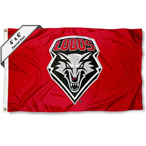 College Flags & Banners Co. UNM Lobos 4 ft x 6 ft Flag - Sports Collectibles, Sports Memorabilia, Sports Fan Shop, Sports Gifts