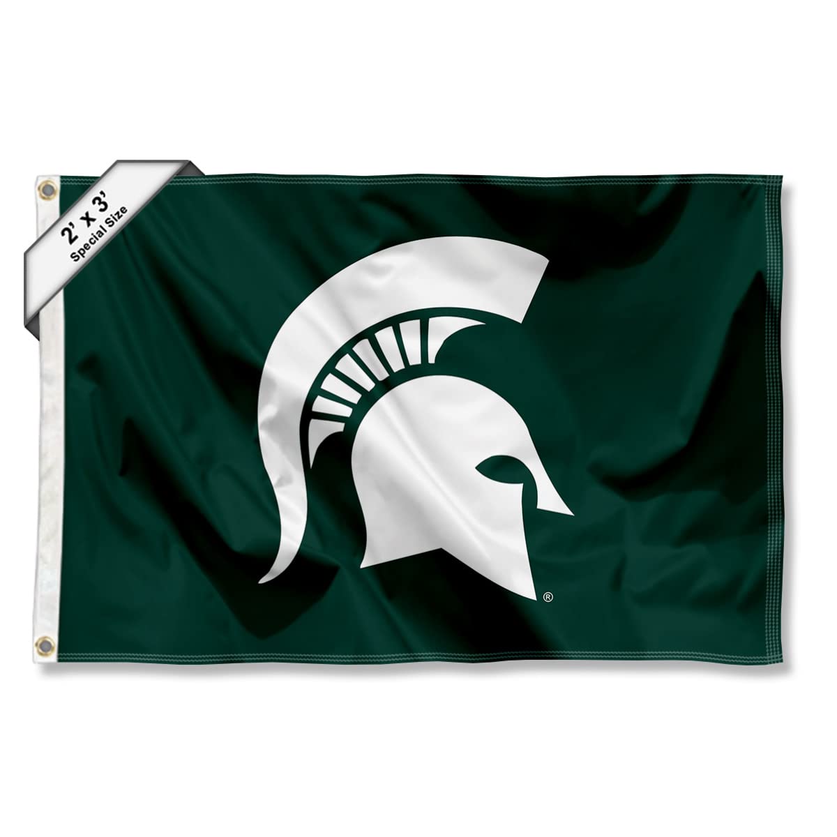 College Flags & Banners Co. Michigan State Spartans Small 2x3 Foot Flag - Sports Collectibles, Sports Memorabilia, Sports Fan Shop, Sports Gifts