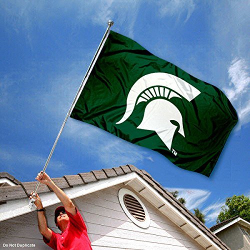 College Flags & Banners Co. Michigan State University Spartan and USA Flag 3x5 Set - Sports Collectibles, Sports Memorabilia, Sports Fan Shop, Sports Gifts