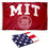 College Flags & Banners Co. Massachusetts Institute of Technology and USA Flag 3x5 Set - Sports Collectibles, Sports Memorabilia, Sports Fan Shop, Sports Gifts