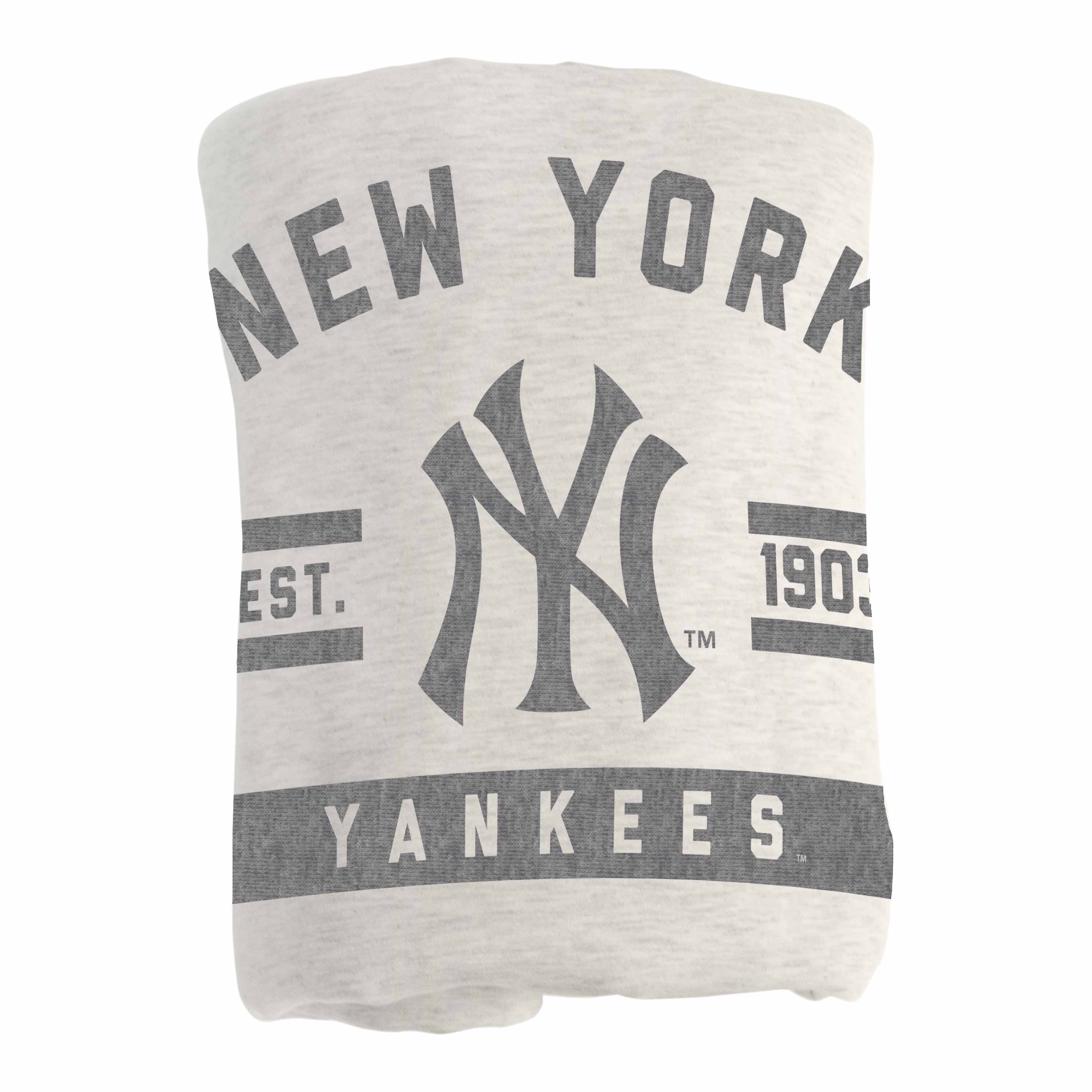New York Yankees Oatmeal Sweatshirt Blanket - Sports Gifts, Sports Memorabilia, Sports Collectibles, Fan Shop